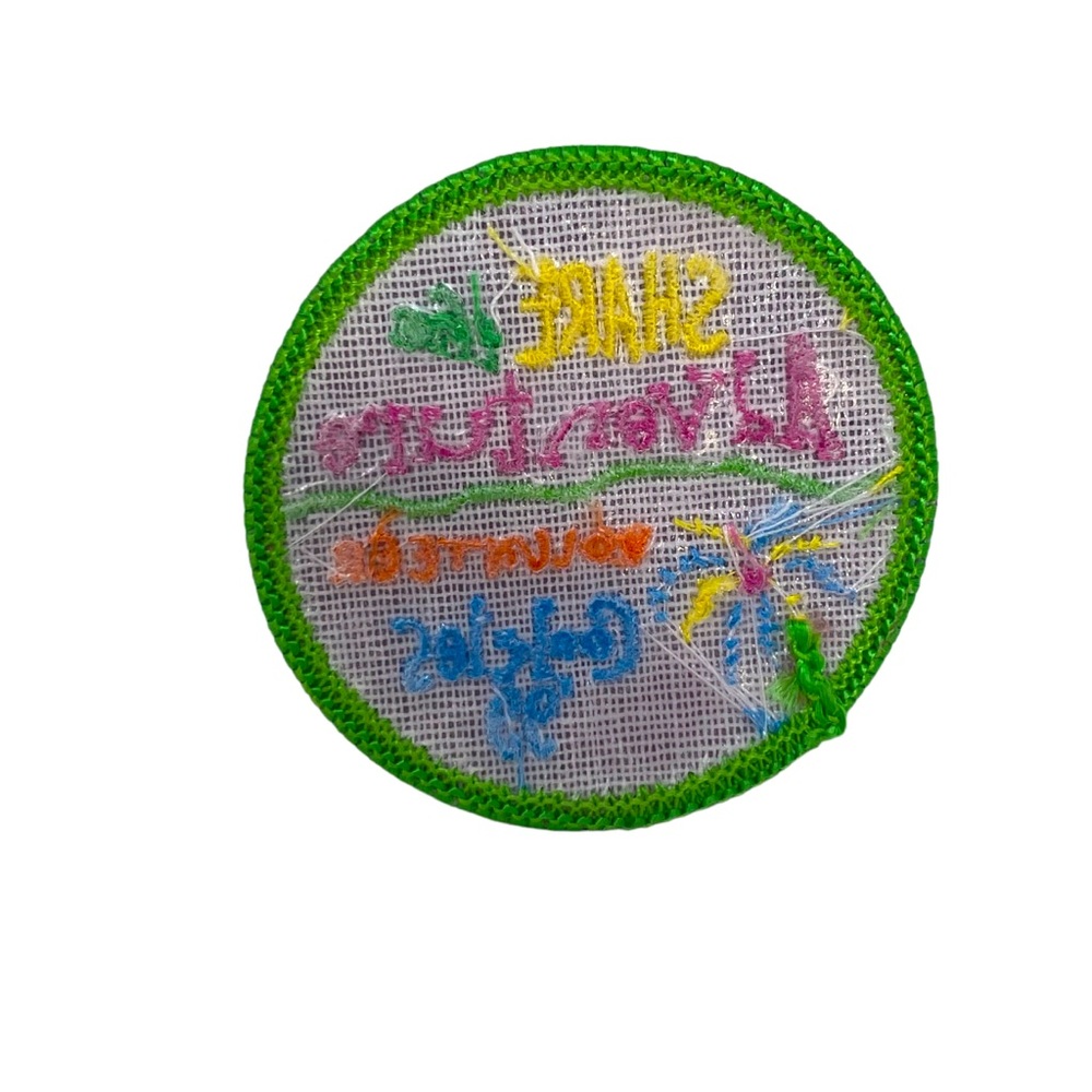 Vintage 99' Girl Scout Share The Adventure Patch NWOT - Picture 2 of 3